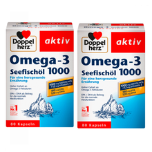国际	
JD物流 Doppelherz德国进口双芯心DHA深海鱼油omega-3儿童青少年成年人中老年人鱼油 超市版 深海鱼油1000 80粒X2盒 德国直邮原装进口