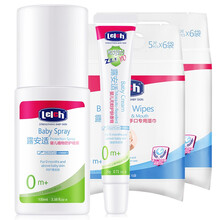 露安适婴儿植物防护香膏蚊虫叮咬防护香膏 宝宝专用组合套装 植物防护香膏+植物防喷雾100ml+湿巾5片*6袋