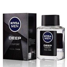 妮维雅(NIVEA)男士爽肤水组合柔肤水乳液面霜温和控油深层滋润补水保湿水油平衡不粘腻收缩毛孔学生 深黑DEEP男士保湿焕肤水100ml