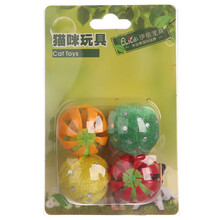 伊丽猫咪玩具 玩具球四只装宠物逗猫玩具