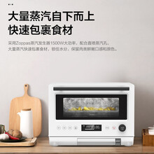 美的Midea PG2310家用微波炉电烤箱蒸箱微蒸烤一体机变频火力广域控温烘焙高温纯蒸简白23升  家电
