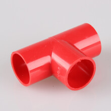 天一金牛 PVC-U穿线管三通 电工管套管 穿线管配件 高端家装1620阻燃 绝缘 20红色