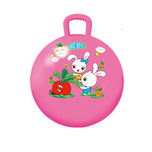 贝雷特  儿童音乐充气皮马跳跳鹿加厚加大宝宝小孩1-5岁木马橡胶骑马儿童节礼物 单耳球(图案颜色随机)-单拍不发货