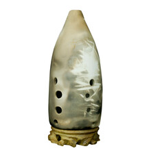 派尼美特满口埙十孔低音C调 埙改良版 吹着容易 个头大 声音低沉 顺指法+全套配件+底座