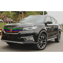 适用于 荣威RX5中网改装贴纸ei6350360550950新能源前脸进气三色改色膜贴 优质材料【蓝绿红】一套三条