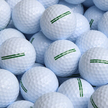 PGM 高尔夫球  练习球 瞄准线双层球 练习场专用级二层球 双线球（绿线、白底）