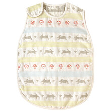 Hoppetta 日本六层纱布婴儿睡袋夏空调房宝宝背心新生儿防踢被秋冬 L(39*64cm)