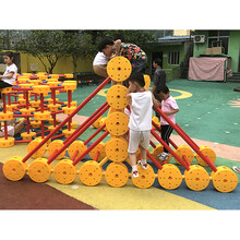 幼儿园室外多功能攀爬架组合 儿童户外大型体育体能训练玩具万能组合积木感统器材 翻越墙八角