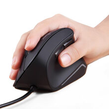 Perixx佩锐 PM515II 垂直鼠标 有线光电鼠标 立式鼠标 家用办公人体工学鼠标