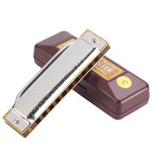 SUZUKI 铃木口琴10孔C调布鲁斯成人儿童初学1072蓝调ABDEFG调乐器 B调