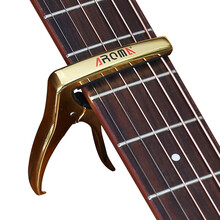 阿诺玛（AROMA） AC-21吉他变调夹 民谣变音器 木吉他尤克里里变调夹 capo吉他夹 AC21金色