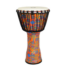 MEINL麦尔非洲鼓PVC儿童初学者轻质手鼓成人专业表演印尼进口羊皮手拍鼓 10英寸彩色密码PADJ2-M-G