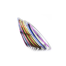 R·S NAIL 美甲金银线彩绘线背胶线贴纸金属线多色指甲油胶装饰美甲饰品 大红色