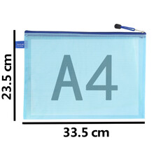 A3网格袋 A3拉链袋  A4网格袋袋文件袋 A3试卷袋 试卷收纳袋 A4 颜色随机（10个）