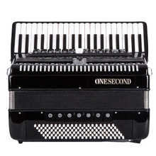 一秒（ONESECOND）德国音簧手风琴成人儿童免费教学60/96/120BS 黑色120贝斯4排簧+琴包+背带+谱架+教程