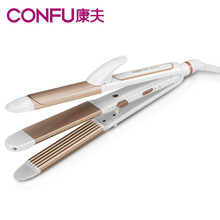 康夫三合一陶瓷卷发棒 不伤发卷发直发玉米烫电卷棒卷发器KF-516 白色