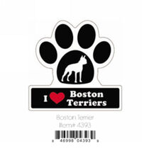 CHUKCHI宠物用品汽车车贴磁性车尾贴生日礼物狗狗用品个性礼品磁贴金毛泰迪比熊博美等 4393#波斯顿梗犬