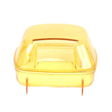 共度仓鼠浴沙浴室消臭龙猫浴沙房豚鼠金丝熊浴盐沙铲洗澡沙龙猫浴沙荷兰猪除臭杀菌小宠松鼠用品浴砂 小号透明浴室(颜色随机发货)