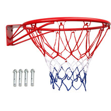 成人篮球框可投标准篮球框架子室外篮球圈儿童男孩投篮框架壁挂式篮筐玩具礼物 升级版标准篮筐（膨胀螺丝+篮网）