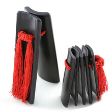 国悦 快板竹板 成人儿童快板 5片竹子响板 乐器 黑色水煮快板【成人款】