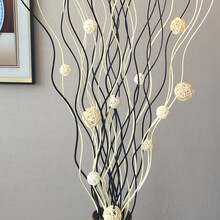 龙柳曲柳干枝树枝装饰客厅落地玄关隔断橱窗干花干枝装饰枯枝枯木 套餐1不含瓶 干树枝