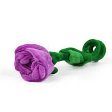 卡通玫瑰花按摩棒敲背棒花捶毛绒玩具新款假花仿真花生日礼物 紫色 35cm左右