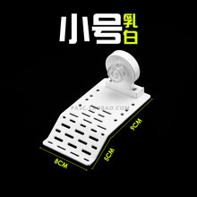 Rep-shop 乌龟缸晒台巴西龟草龟黄缘乌龟 剃刀黄头晒背补钙浮台水龟爬梯爬坡造景 小号白[8*14cm]
