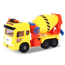 乐飞儿童玩具车消防车翻斗车工程车搅拌车惯性音乐故事益智玩具汽车模型1-3-4-6岁 大号搅拌车9882（声光音乐可开门）