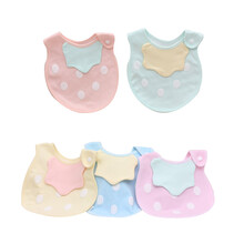 婴儿围嘴纯棉宝宝口水巾防水口水兜新生儿围兜 C11 (男宝款3条装)