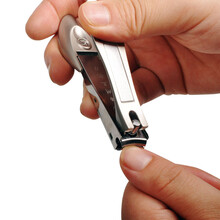 天艺牌防飞溅指甲刀不锈钢多功能指甲钳斜口剪单个大号趾甲剪刀