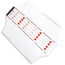 艾尔音专利设计无胶吸附型小提琴把位贴指板贴指位标签音阶贴一把位无需拆弦安装方便 【4/4尺寸一把位】专利设计仿盗必究