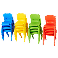 幼儿园椅子加厚靠背椅子儿童桌椅塑料椅宝宝小凳子/儿童餐椅 大班绿色