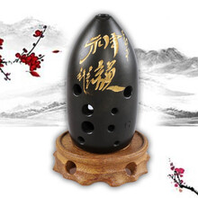 琴兹（Qin Ci） 埙乐器黑陶古埙追乐陶埙笔桶笔筒埙十10孔双腔演奏款F调熏G勋 神韵 笔筒埙G调 十孔