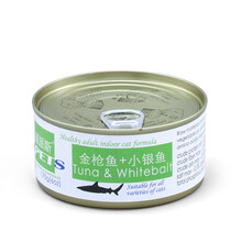 福派斯 猫罐头170g金枪鱼小银鱼鸡肉猫罐头猫湿粮 福派斯金枪鱼+小银鱼170g*12罐