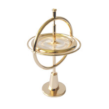 金属指尖陀螺仪反重力减压科教玩具旋转平衡黑科技机械 金色底座套装