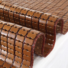 玫瑰密码凉席三件套夏季竹席1.8米双人1.5米麻将凉席可折叠学生宿舍单人1.2套装夏天空调席子竹凉席 咖啡色（牛筋边经典款）特价款 1.5米双人床1.5*1.95m/单席