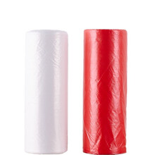 潮洁 加厚一次性桌布台布 圆方餐桌台布家用塑料薄膜布 自裁-白色宽1.8米(长30米)