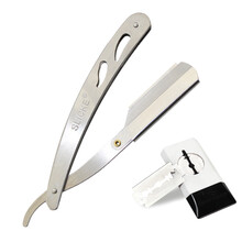 OTW手动剃须刀SLK-089刮胡刀刮脸刀不锈钢材质配一盒刀片 1刀架+【日本刀片】5片