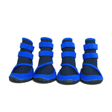 妞派特（new pet）狗狗鞋子放水防滑雨鞋泰迪金毛比熊萨摩中大型犬狗鞋子雨靴 蓝色 XL长98*宽77mm