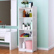 雅刻丽卫生间置物架浴室防水脸盆架拖鞋架阳台客厅卧室组合储物整理架收纳架 白色 TW5层-长30宽30高120厘米