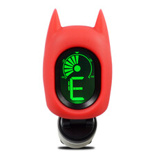 民谣吉他调音器卡通电子尤克里里校音器初学者通用小提琴专用 【拍立减】超萌蝙蝠侠红+送3电池