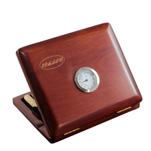 经典双簧管哨片盒实木枫木原木色带湿度计OBOE哨片盒 双簧管哨片盒10支装枫木（带湿度计）