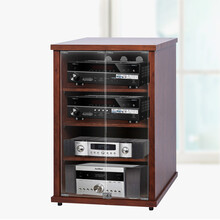 捷盛新款功放机柜客厅影院会议室功放机架舞台音响设备器材CD柜视听储物层架音响移动器材机架子 M9-4C 带U条