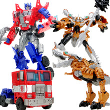 变形玩具金刚擎天柱大黄蜂钢索恐龙 变形玩具模型 汽车机器人模型 男孩玩具 擎天+恐龙