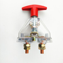 速卖迪汽车电源总开关精品透明斯太尔电瓶总闸货车断电闸刀重汽漏电开关断电闸刀重汽豪沃防漏电开关 精品透明斯太尔电源总开关