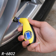 高精度 电子数显胎压监测表 车载胎压表 汽车轮胎气压表 黄色蓝光