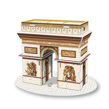世界名建筑模型纸板3d立体拼图 儿童益智创意diy拼装拼插玩具批发 13凯旋门