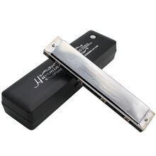 SUZUKI铃木日本原装进口SU-21W哈明升级款复音口琴C调高级演奏用SU21W合成树脂琴格 G调