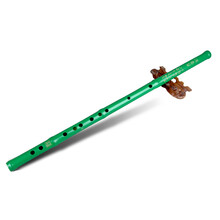 玉屏箫笛 紫竹一节笛子 绿色 玉屏笛 笛子 乐器 定制款 姚茂顺制 大降B调