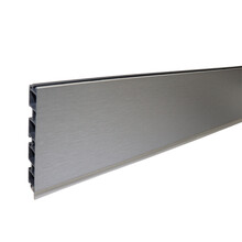 贴铝膜橱柜踢脚板 拉丝踢脚线地脚线带防水条 橱柜下挡板五金配件 100高踢脚板